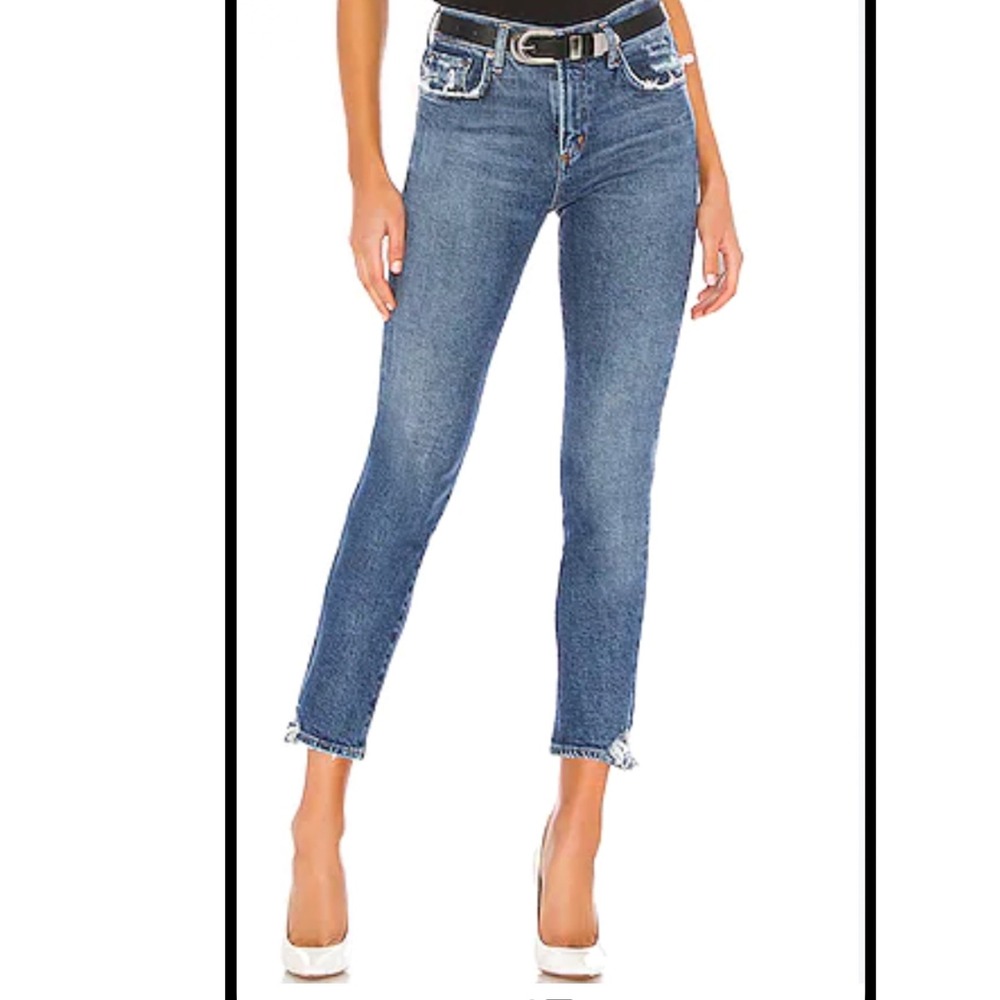 Agolde Toni Straight Leg Jeans Size  29 boho‎ layered flattering distressed